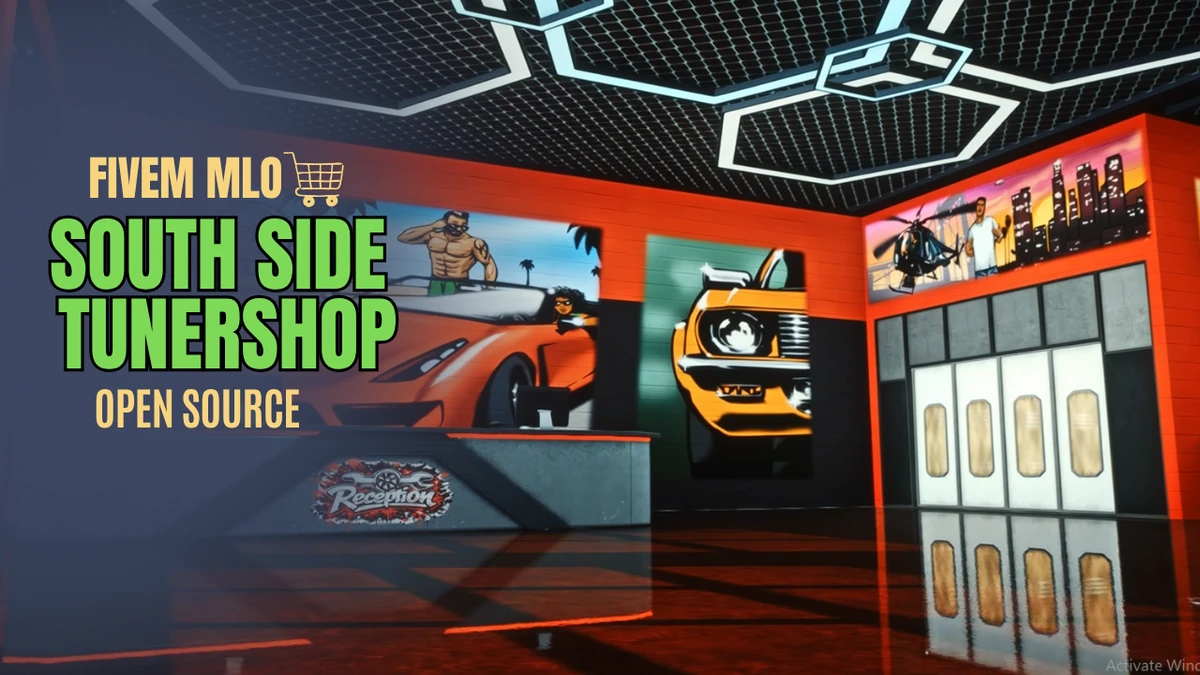 South Side TUNERSHOP MLO FiveM | Open Source